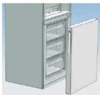 CANDY CMNV 6202W - Dissemble the Refrigerator Door - 6