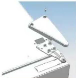 CANDY CMNR 6204WPUWIFI - ПЕРЕУСТАНОВКА ДВЕРИ НА ДРУГУЮ СТОРОНУ Снимите дверь холодильной камеры - 1
