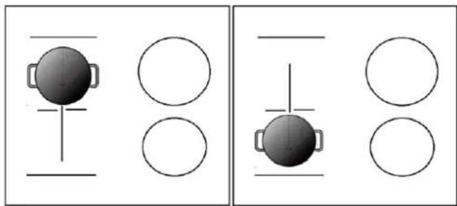 CANDY CIC642 - Sélection de deux zones de cuisson séparées - 1