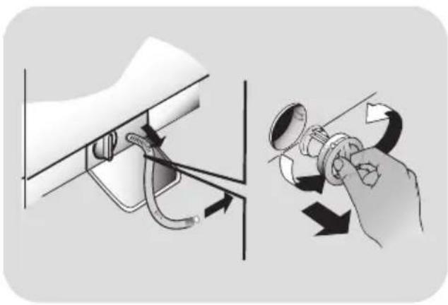 CANDY GV 157D31S - Reinigung der Klammerfalle - 1