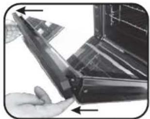 CANDY FCXE625VNX - CLEANING THE DOOR GLASS - 4