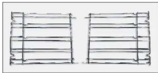 CANDY FCXP625WXL - Seitliche Draht Gitter - 1