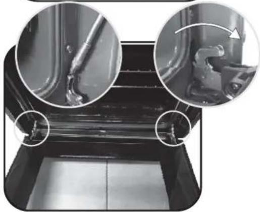 CANDY FCXP625WXL - VERWIJDERRING EN REINIGING VAN DE GLAZEN DEUR - 3