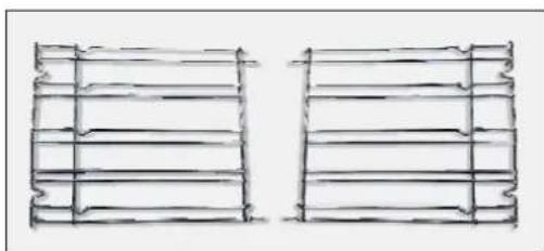 CANDY FCXP625WXL - Yanal tel Izgaralar - 1