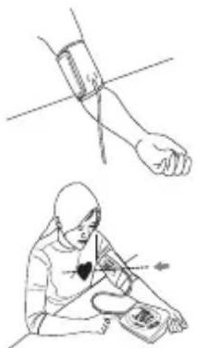 TOPCOM BPM ARM 6331 - Applying the cuff - 3