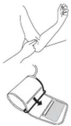 TOPCOM BPM ARM 6331 - Applying the cuff - 1