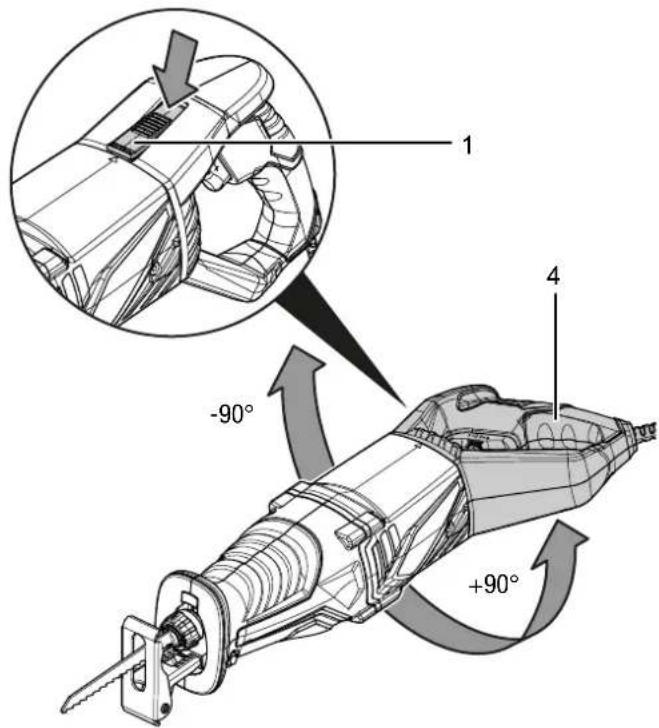 TROTEC PRCS 10850 - Pivotement de la poignée - 1