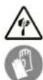 TROTEC PRCS 10850 - Avertissement relatif aux blessures des mains - 1
