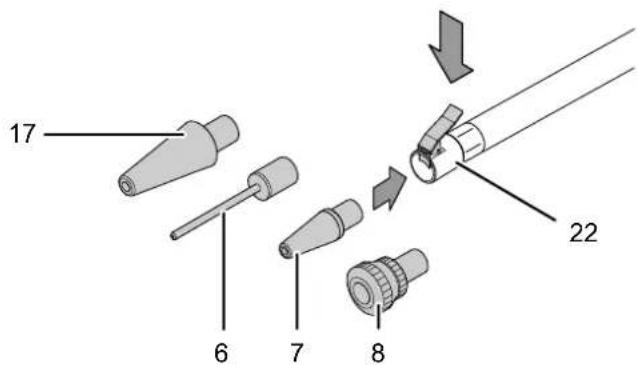 TROTEC PCPS 101100 - Changement d'adaptateur de valve - 1