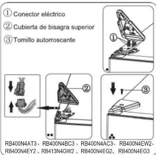 HISENSE RB400N4FC2 - Invertir la puerta - 19