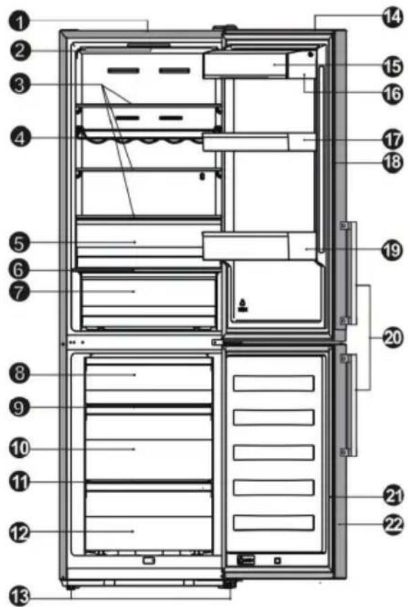 HISENSE RB400N4FC2 - Descrizione dell'apparecchio - 1