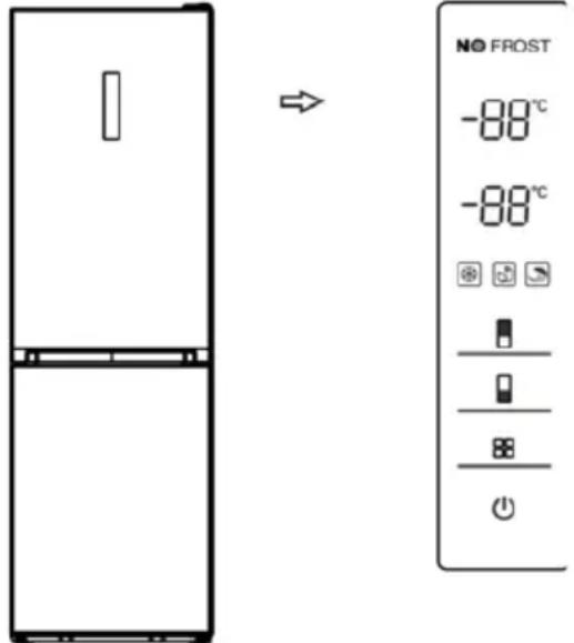 HISENSE RB400N4FC2 - Anzeigefeld an der Tür - 1