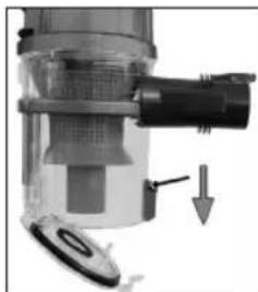 BOMANN BS 1949 A CB - Emptying the Dust Collector - 1