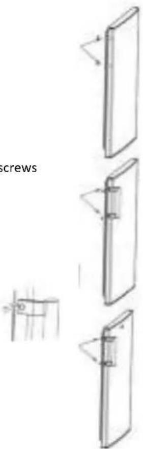 ZEROWATT EZMDDS 5142W - DOOR HANDLE INSTALLATION (optional) - 1