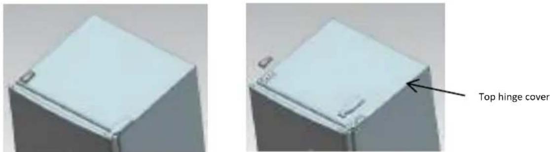 ZEROWATT EZMDDS 5142W - REVERSING THE DOOR SWING - 1