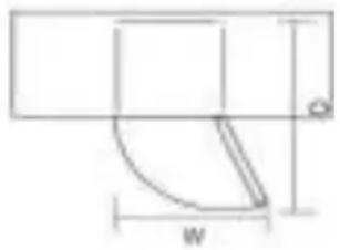 ZEROWATT EZMDDS 5142W - Requisitos de espacio de la puerta - 1