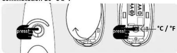 Reer SoftTemp 3in1 - Commutation de °C à °F - 1