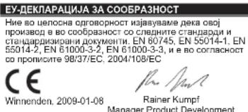 AEG WS 6115 - СПЕЦИФИЦИРАНИ УСЛОВИ НА УПОТРЕБА - 1