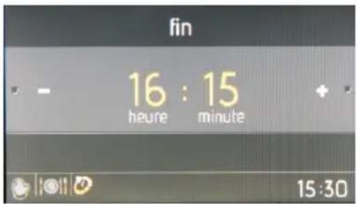 VALBERG VAL FMI 65C VXVT - Heure de fin de cuisson ; - 1