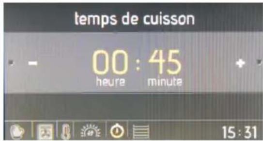 VALBERG VAL FMI 65C VXVT - Durée de cuisson : - 1