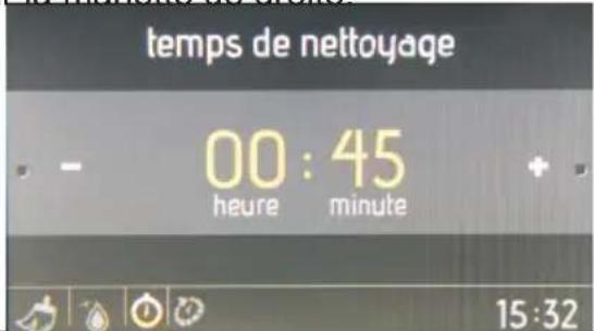 VALBERG VAL FMI 65C VXVT - Durée de nettoyage ; - 1