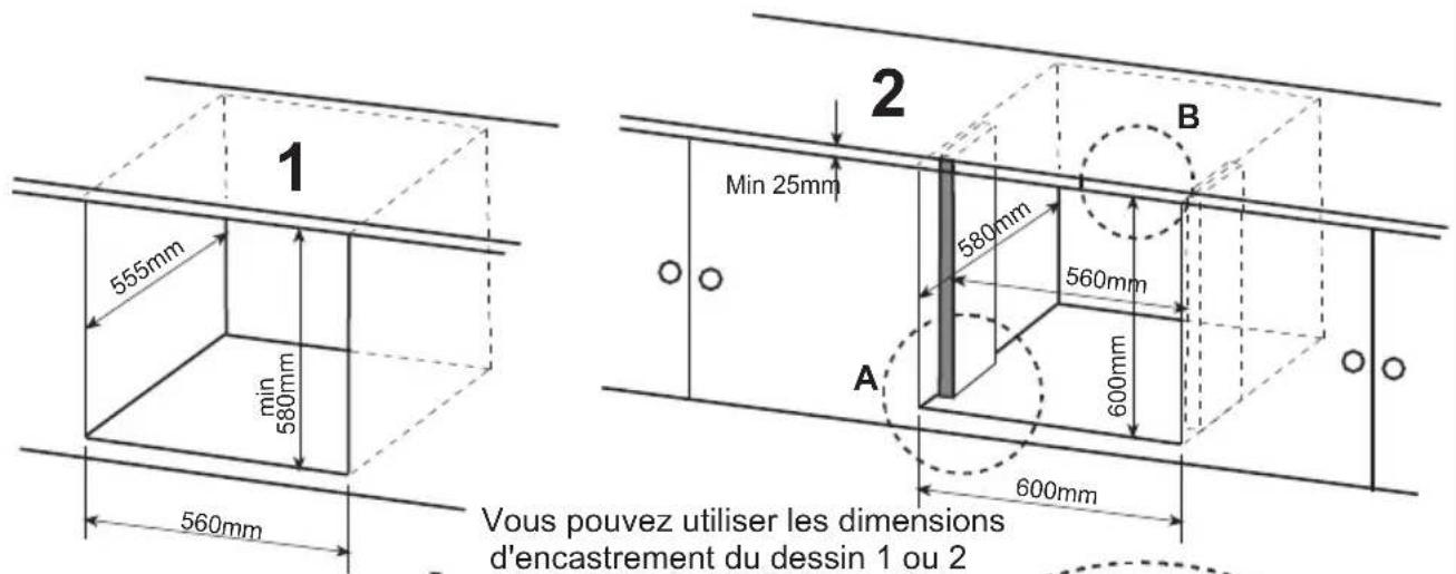 VALBERG VAL FM 56C NVT - INSTALLATION DU FOUR ENCASTRABLE - 1
