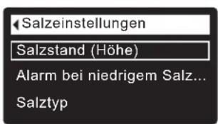 Ecowater eVOLUTION Compact 100 - Beim 600 Power Modell mit zwei Behältern muss der Salzstand bei jedem Nachfüllen des Salzes manuell eingegeben werden: - 2