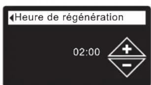 Ecowater eVOLUTION Compact 100 - RéGLAGE DE L'HEURE DE DEMARRAGE DE LA RÉGÉNÉRATION - 3