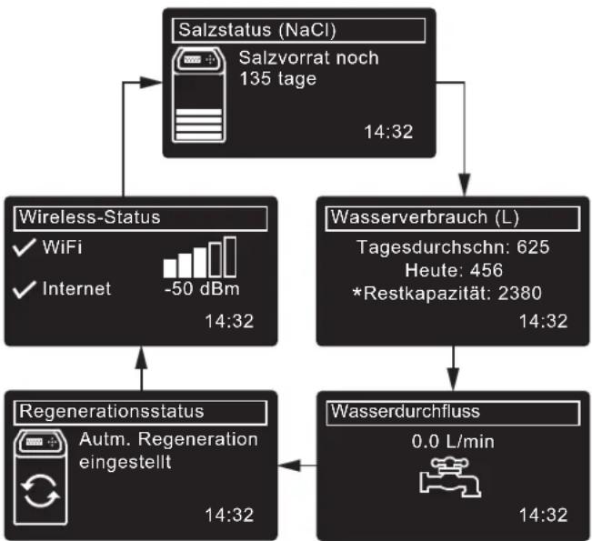 Ecowater eVOLUTION Compact 100 - NORMALER BETRIEB / STATUSANZEIGEN - 1