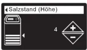 Ecowater eVOLUTION Compact 100 - Beim 600 Power Modell mit zwei Behältern muss der Salzstand bei jedem Nachfüllen des Salzes manuell eingegeben werden: - 3