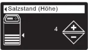 Ecowater eVOLUTION Boost 300 - Beim 600 Power Modell mit zwei Behältern muss der Salzstand bei jedem Nachfüllen des Salzes manuell eingegeben werden: - 3