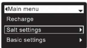 Ecowater eVOLUTION Boost 300 - SETTING SALT TYPE - 1