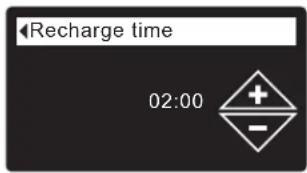 Ecowater eVOLUTION Boost 300 - SETTING RECHARGE START TIME - 3