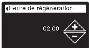 Ecowater eVOLUTION Boost 300 - RÉGLAGE DE L'HEURE DE DÉMARRAGE DE LA RÉGÉNÉRATION - 3