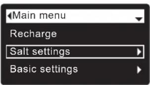 Ecowater eVOLUTION Boost 300 - On two-tank Model 600 Power, you must manually enter the salt level number each time you add salt: - 1
