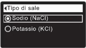 Ecowater eVOLUTION Boost 300 - IMPOSTAZIONE DEL TIPO DI SALE - 3