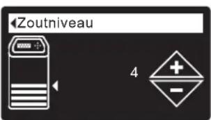 Ecowater eVOLUTION Boost 300 - Op het 600 Power-model met twee tanks moet de waarde voor het zoutniveau telkens als u zout toevoegt handmatig ingevoerd worden. - 3