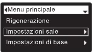 Ecowater eVOLUTION Boost 300 - IMPOSTAZIONE DEL TIPO DI SALE - 1