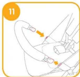 Joie Pact Lite DLX - IMPORTANT - KEEP THESE INSTRUCTIONS FOR FUTURE REFERENCE. Stroller Assembly - 11