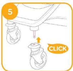 Joie Pact Lite DLX - IMPORTANT - KEEP THESE INSTRUCTIONS FOR FUTURE REFERENCE. Stroller Assembly - 5