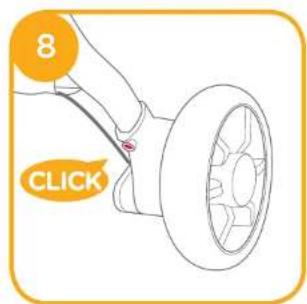 Joie Pact Lite DLX - IMPORTANT - KEEP THESE INSTRUCTIONS FOR FUTURE REFERENCE. Stroller Assembly - 8