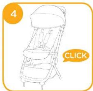 Joie Pact Lite DLX - IMPORTANT - KEEP THESE INSTRUCTIONS FOR FUTURE REFERENCE. Stroller Assembly - 4
