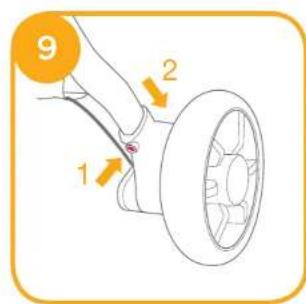 Joie Pact Lite DLX - IMPORTANT - KEEP THESE INSTRUCTIONS FOR FUTURE REFERENCE. Stroller Assembly - 9
