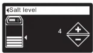 Ecowater eVOLUTION Power 600 - On two-tank Model 600 Power, you must manually enter the salt level number each time you add salt: - 3
