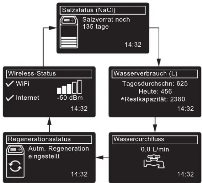 Ecowater eVOLUTION Power 600 - NORMALER BETRIEB / STATUSANZEIGEN - 1