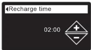 Ecowater eVOLUTION Power 600 - SETTING RECHARGE START TIME - 3