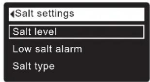 Ecowater eVOLUTION Power 600 - On two-tank Model 600 Power, you must manually enter the salt level number each time you add salt: - 2