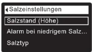 Ecowater eVOLUTION Power 600 - Beim 600 Power Modell mit zwei Behältern muss der Salzstand bei jedem Nachfüllen des Salzes manuell eingegeben werden: - 2