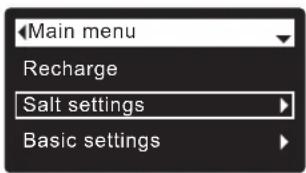 Ecowater eVOLUTION Boost 400 - On two-tank Model 600 Power, you must manually enter the salt level number each time you add salt: - 1