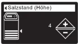 Ecowater eVOLUTION Boost 400 - Beim 600 Power Modell mit zwei Behältern muss der Salzstand bei jedem Nachfüllen des Salzes manuell eingegeben werden: - 3